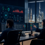 UAE cybersecurity team reviewing VAPT risk dashboard and remediation workflow